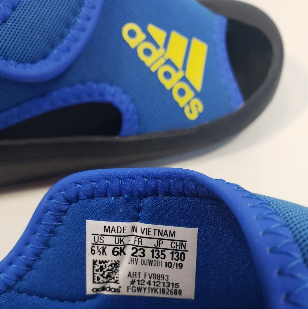 6.5K Adidas Altaventure Kids Toddler Infant Blue Beach Water Swim Sandals Slides
